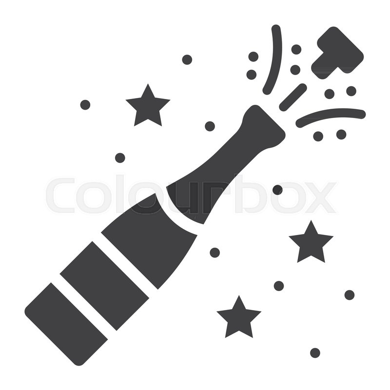 Champagne Bottle Pop Glyph Icon, New Stock Vector Colourbox 800x800 Champagne Bottle Pop Glyph Icon, New Stock Vector Colourbox