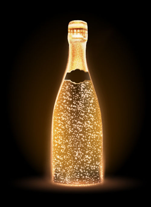Champagne Bottle Vector Material Free Download 500x688 Champagne Bottle Vector Material Free Download