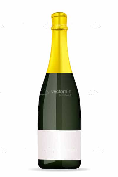 Plain Champagne Bottle On White Background 400x600 Plain Champagne Bottle On White Background