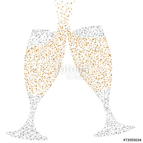 500x500 Champagne Glasses Of Bubbles Stock Image And Royalty Free Vector