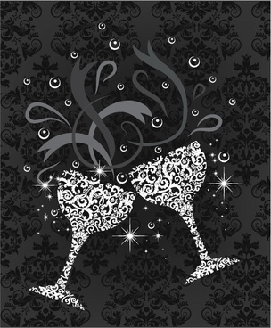 304x368 Champagne Bubbles Free Vector Download