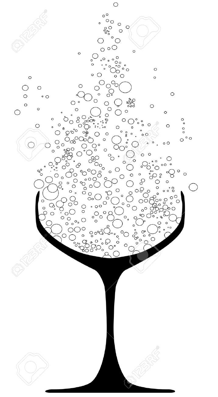 716x1300 Stock Vector An Idea Glass, Champagne, Free Vector Art