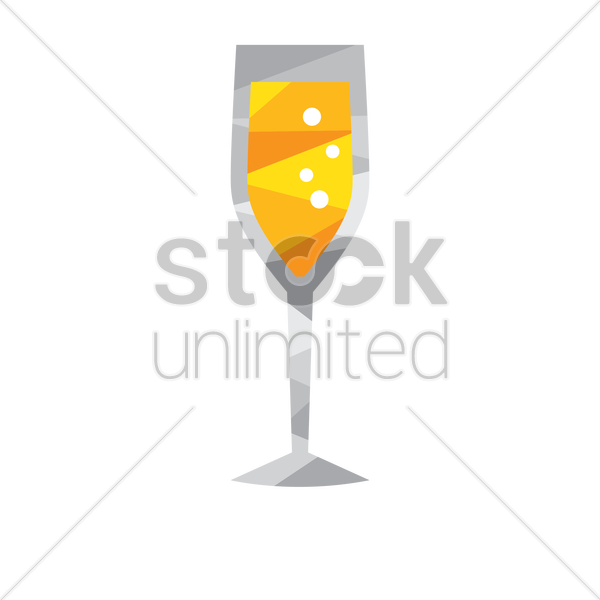 Champagne Flute Vector Image 600x600 Champagne Flute Vector Image