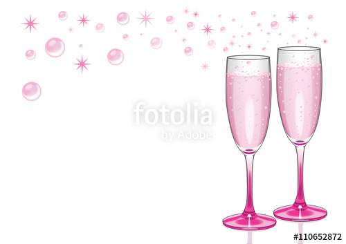 Pink Champagne Flutes Stock Image And Royalty Free Vector 500x353 Pink Champagne Flutes Stock Image And Royalty Free Vector