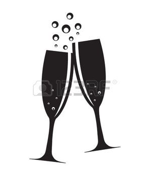 Champagne Toast Two Glasses Of Champagne Silhouette Vector 298x350 Champagne Toast Two Glasses Of Champagne Silhouette Vector