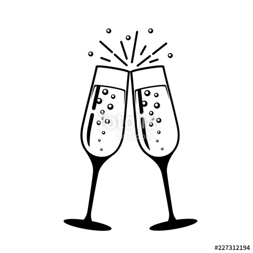 Champagne Glass Vector at Vectorified.com | Collection of Champagne ...