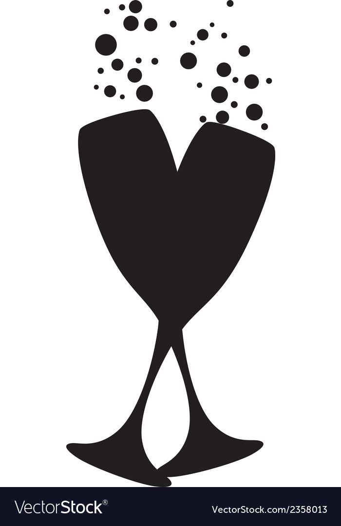 700x1080 Collection Of 'champagne Glass Silhouette' Download More Than