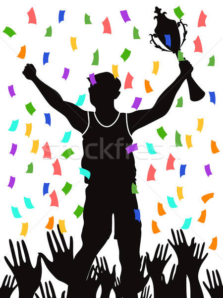 450x600 Celebrating Champion Vector Illustration Lin Nai Hen