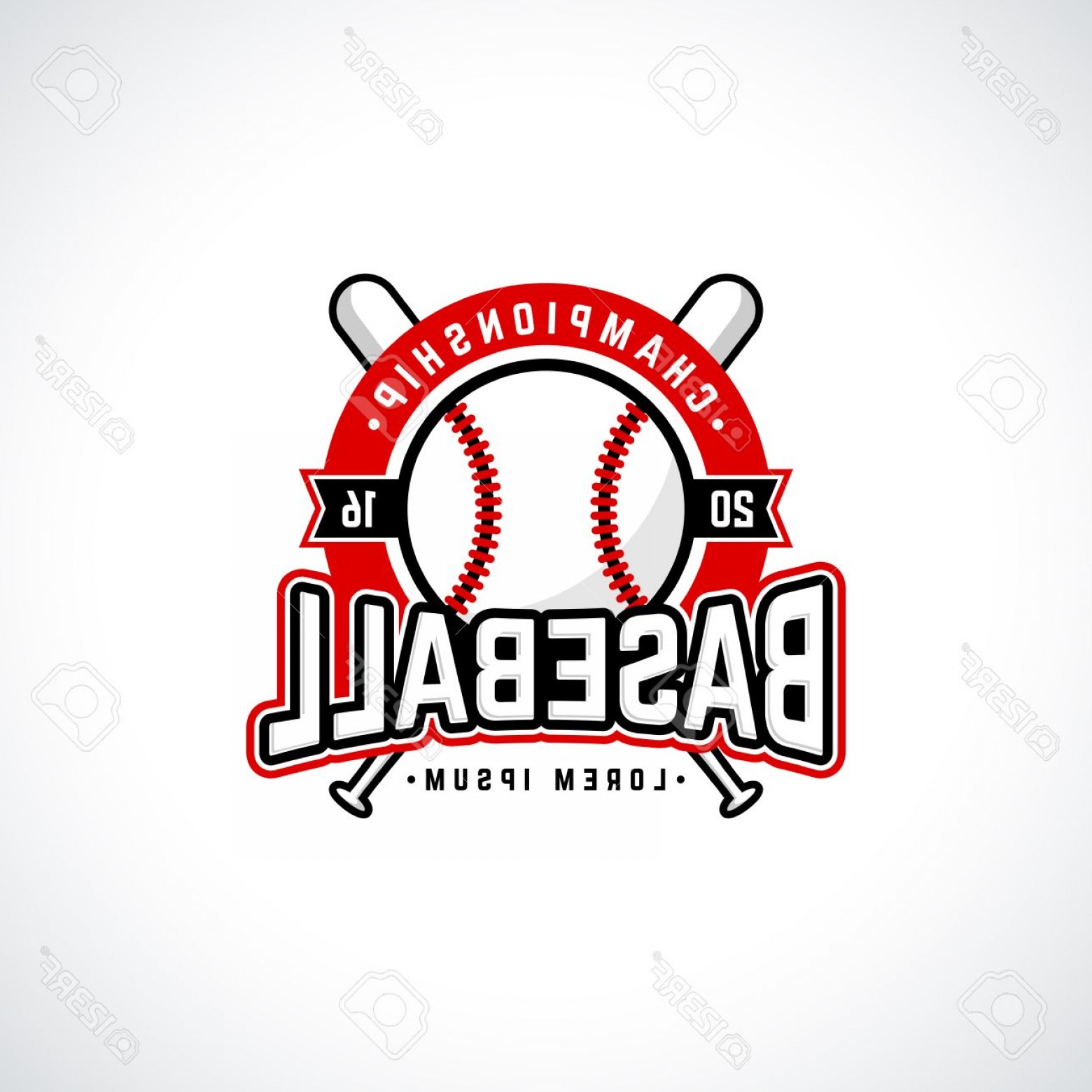 1560x1560 Photostock Vector Baseball Championship Logo With Ball Vector