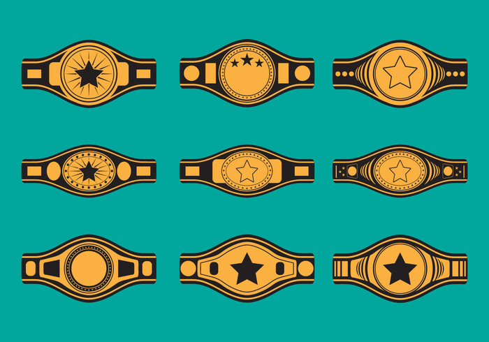 700x490 Championship Belt Icon Set