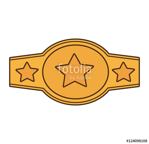 500x483 Boxing Championship Belt Isolated Icon Vector Illustration Design
