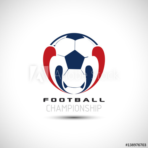 500x500 Football Tournament Icon Soccer Logo Vector Illustration Sport