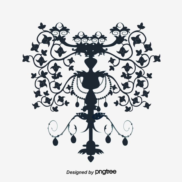 640x640 Chandelier Silhouette Png, Vector, And Clipart
