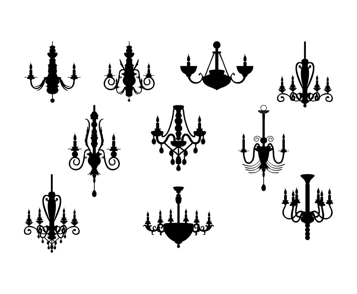 1136x936 Chandelier Silhouette Vector Art Graphics