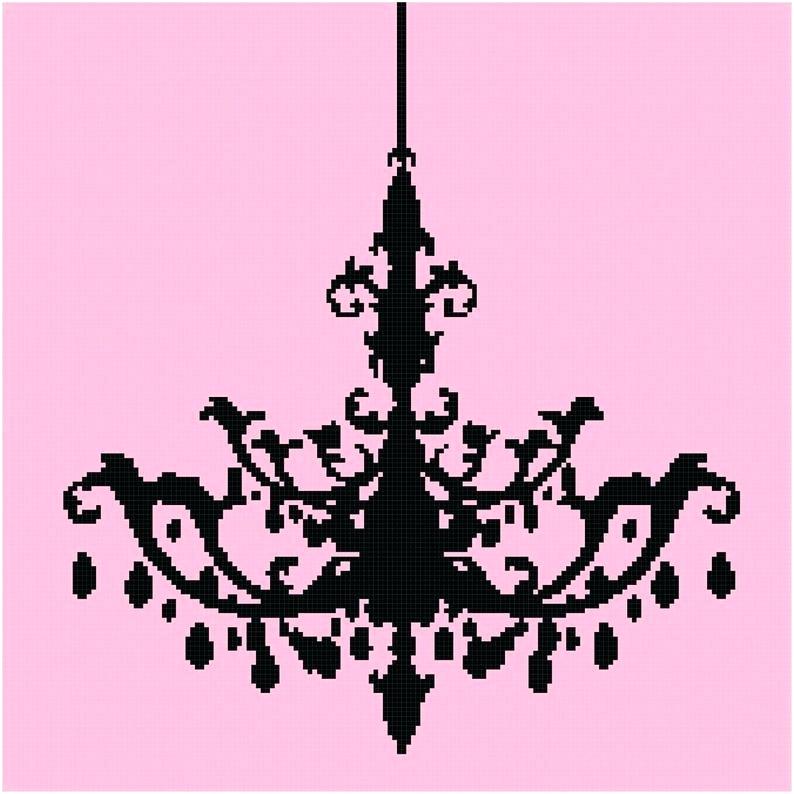 794x794 Chandelier Silhouette Wall Decoration Vector Free Png Cross Stitch