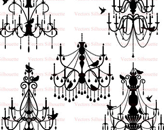 340x270 Chandelier Vector Etsy