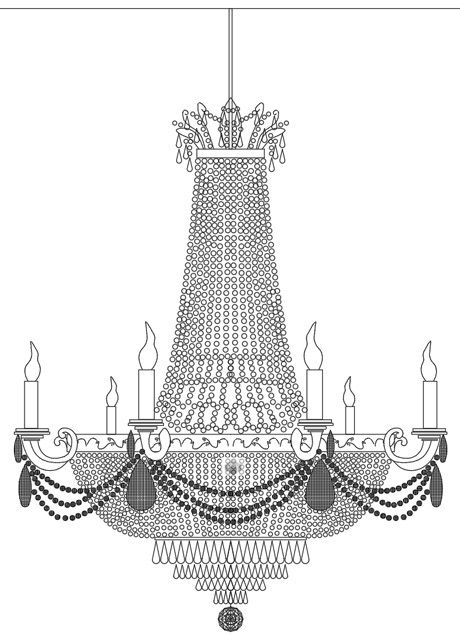 Chandeliers Vector Illustration Dwg Free Download Vector 460x638 Chandeliers Vector Illustration Dwg Free Download Vector