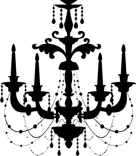 Ornate Chandelier Vector Silhouette Set Free Vector 477x548 Ornate Chandelier Vector Silhouette Set Free Vector