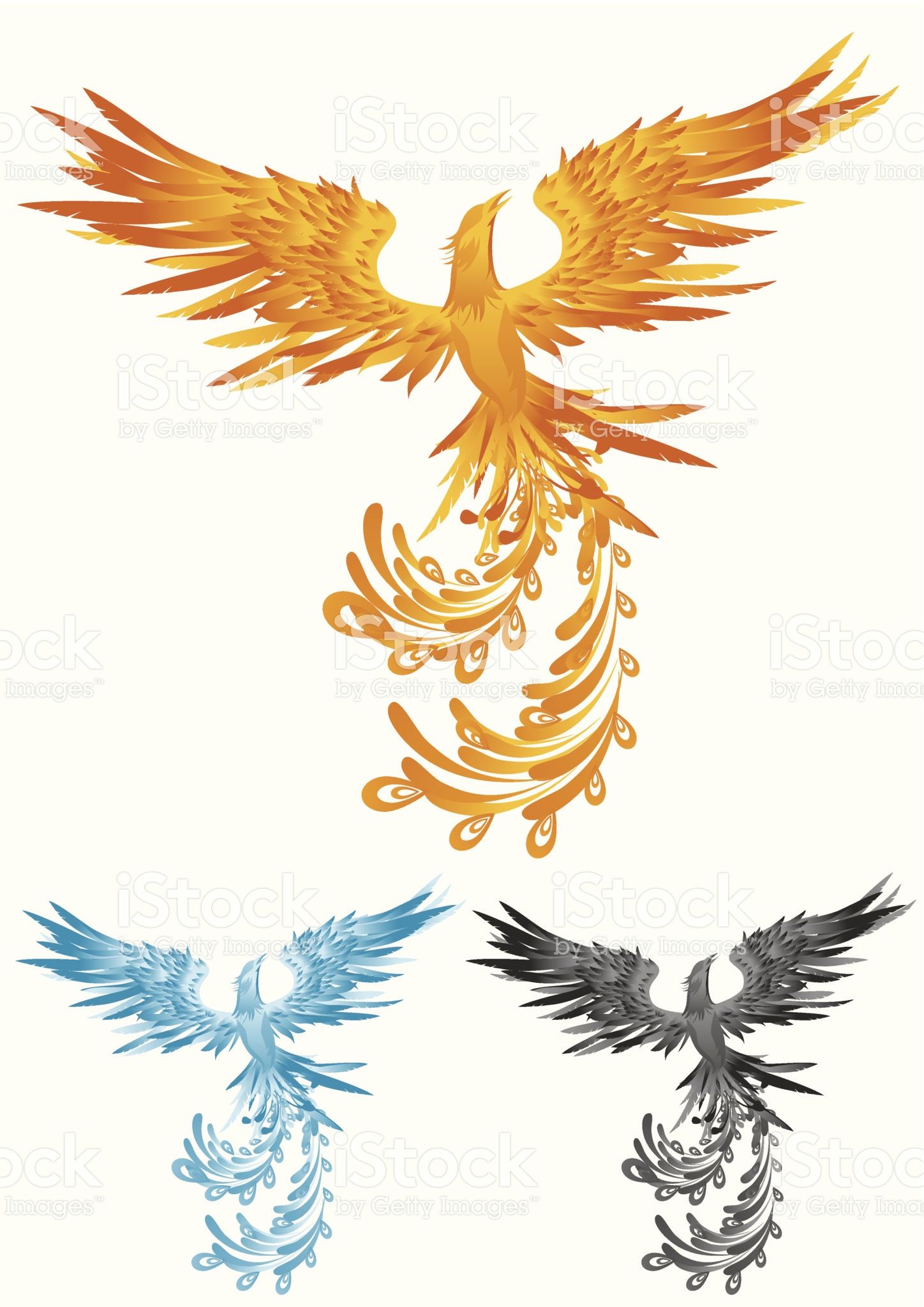 1448x2048 Phoenix In Different Colors, Change Color To The Phoenix Is Easy