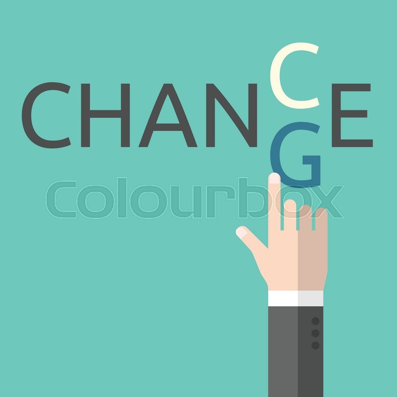 800x800 Change And Chance Hand Changing Stock Vector Colourbox