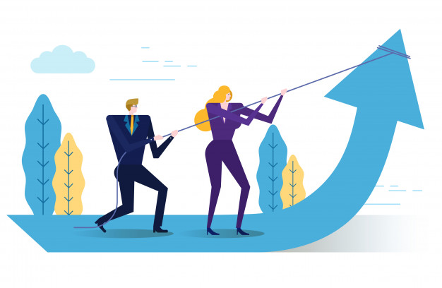 626x408 Business People Change Business Arrow Direction Vector Premium