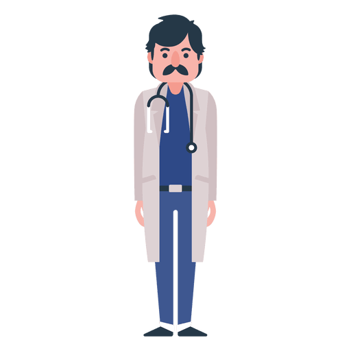 Flat Doctor Character Illustration 512x512 Flat Doctor Character Illustration