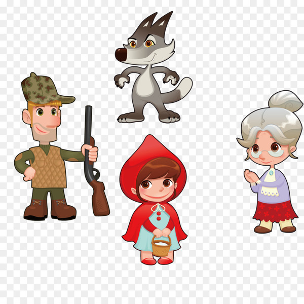 Little Red Riding Hood Cartoon Character Illustration 600x600 Little Red Riding Hood Cartoon Character Illustration