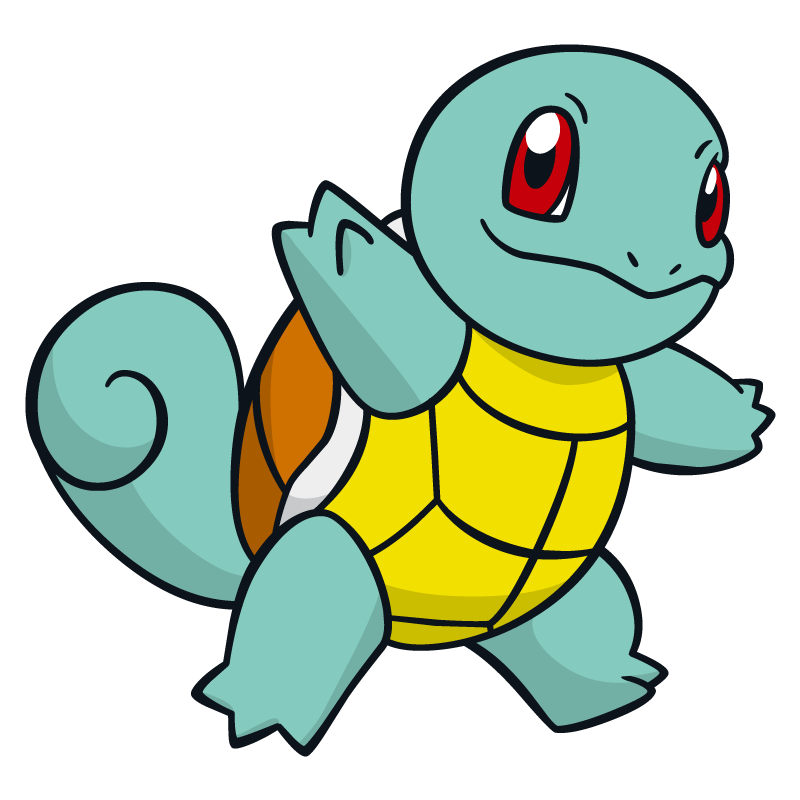 800x800 Squirtle Pokemon Character Vector Art Free Vector Silhouette