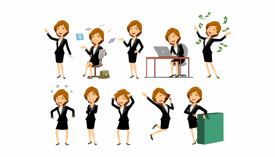 920x526 Character Vector Business Woman