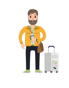 237x300 Free Download Travel Character Vector Set Men Travelers