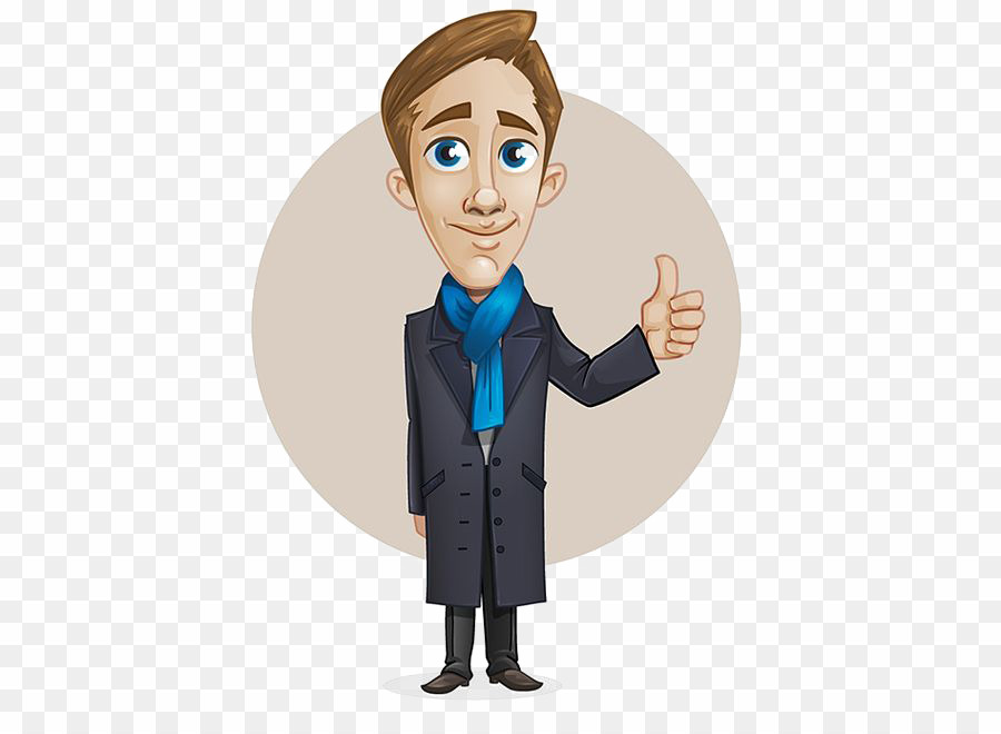 900x660 Long Coat With Character Vector Png Animation Clipart Download