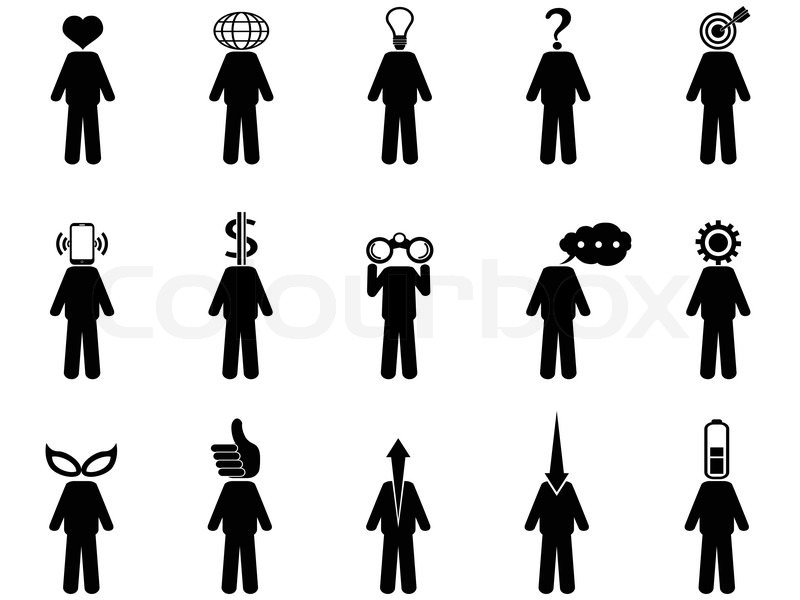 800x600 The Symbol Of People Stick Figure Stock Vector Colourbox