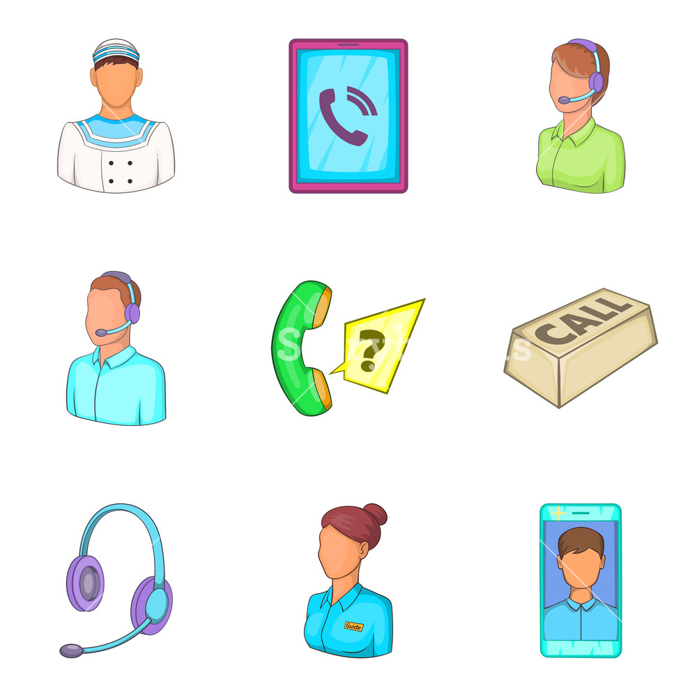 1000x1000 Characteristic Icons Set Cartoon Set Of Characteristic Vector