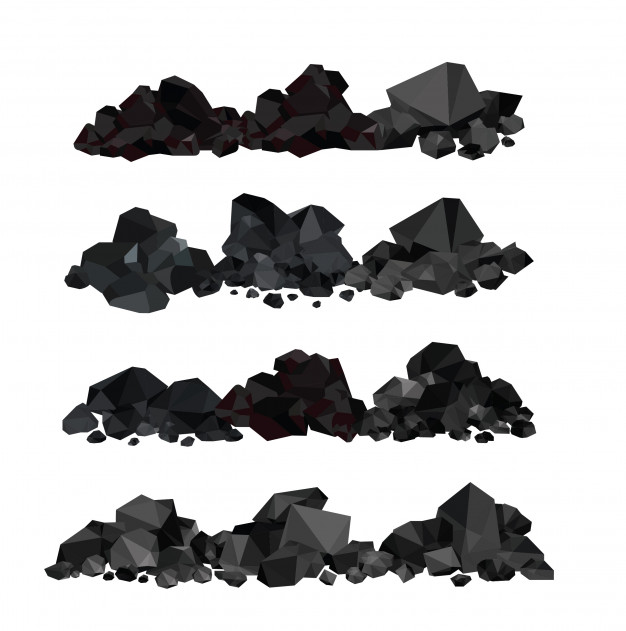 626x631 Pile Of Charcoal Vector Premium Download