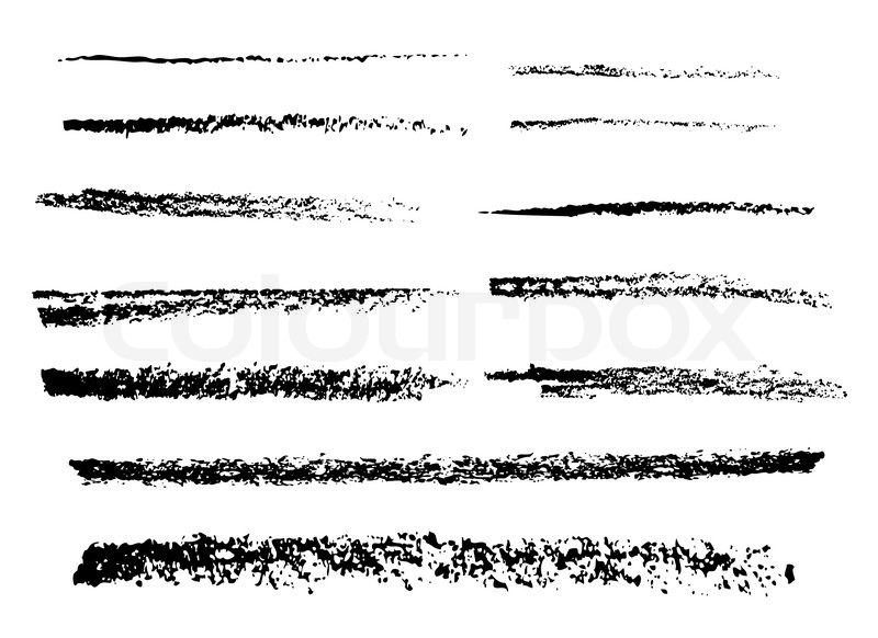 800x582 The Charcoal Vector Brushes Stock Vector Colourbox