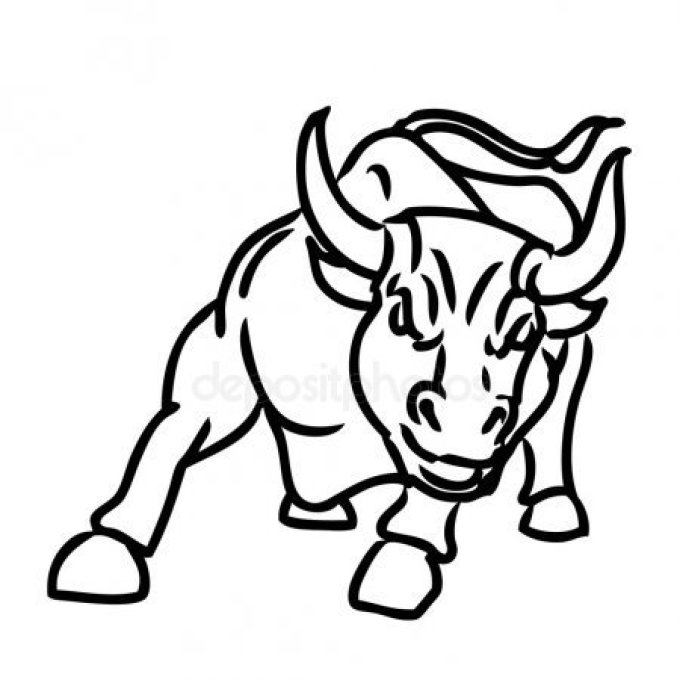 680x680 Charging Bull Stock Vectors, Royalty Free Charging Bull, Wall