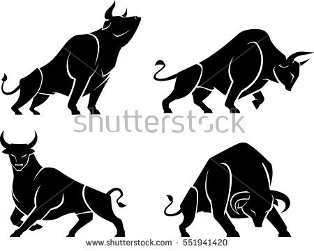 Charging Bull Vector at Vectorified.com | Collection of Charging Bull ...