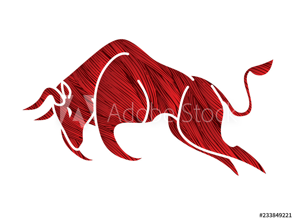 1000x750 Photo Art Print Bull Charging, Bull Attack Graphic Vector