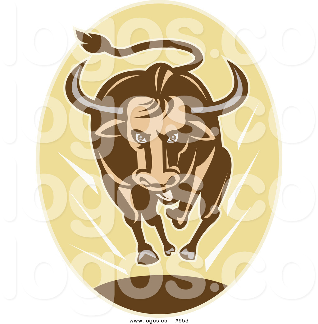 1024x1044 Royalty Free Charging Bull Vector Logo