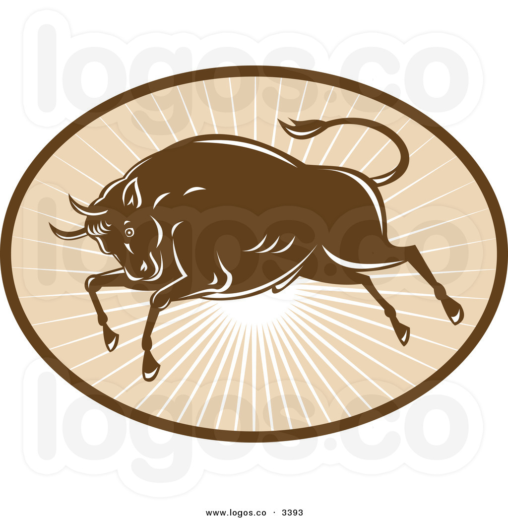 1024x1044 Vector Of A Charging Bull