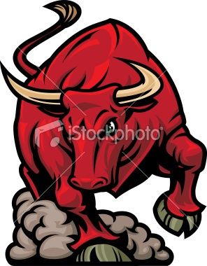 296x380 Charging Bull Tattoos Bull Charging Royalty Free Stock Vector