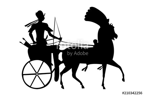 500x333 Pharaoh Riding A Chariot Stock Image And Royalty Free Vector