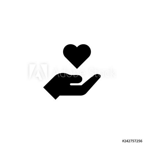 500x500 Charity Icon Vector Charity Vector Graphic Illustration