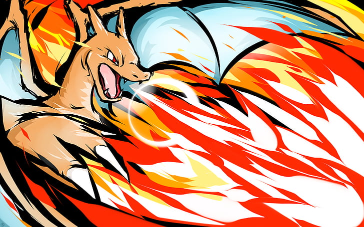 728x455 Hd Wallpaper Pokemon Charizard Illustration, Vector
