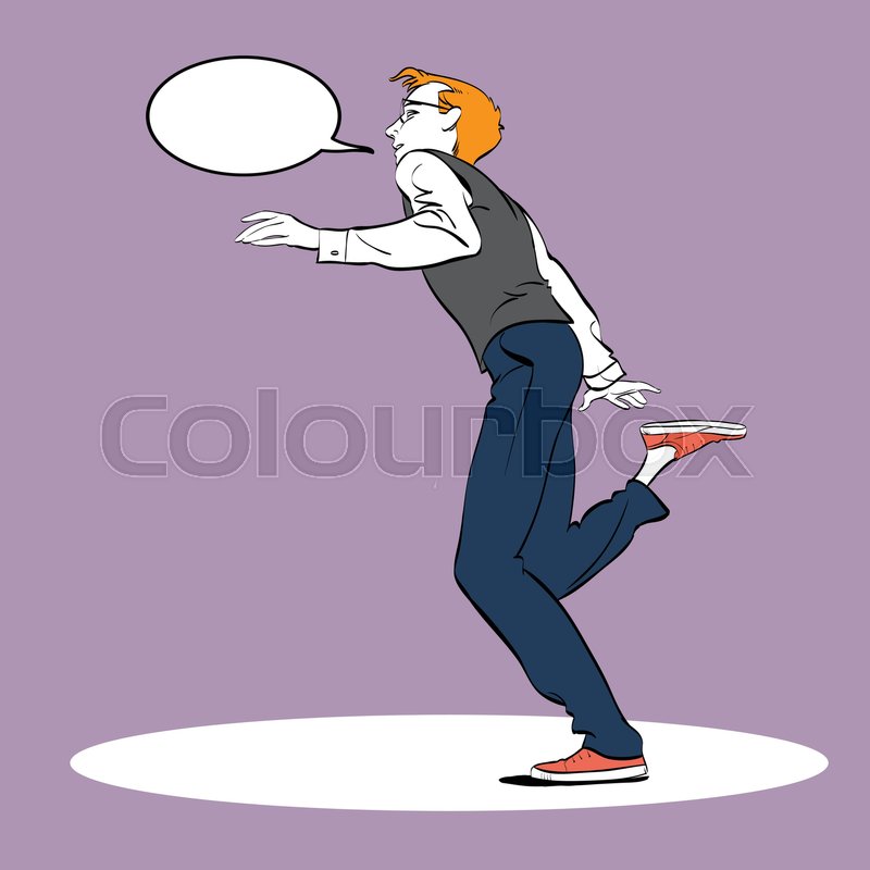 800x800 A Man Dancing Charleston Concept Idea Stock Vector Colourbox