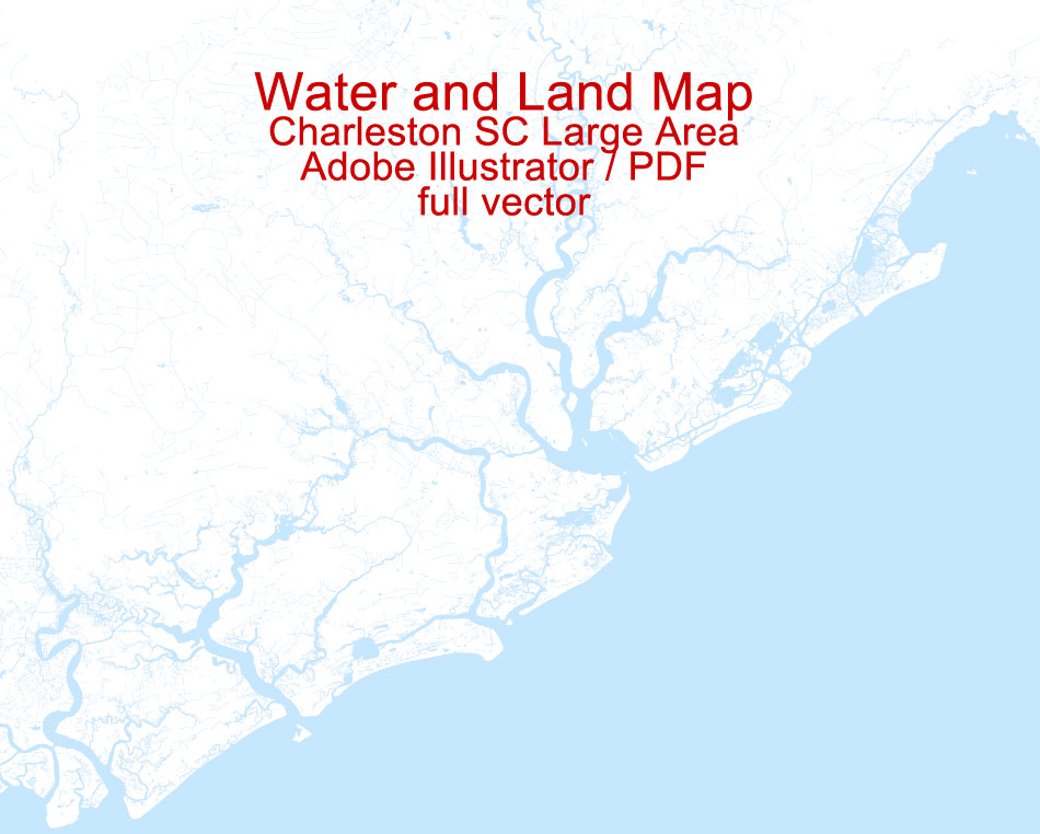950x762 Charleston Large Area Printable Map, South Carolina Us, Exact