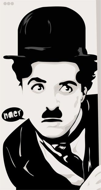 Charlie Chaplin Naer Classic In Art, Silhouette Art 331x622 Charlie Chaplin Naer Classic In Art, Silhouette Art