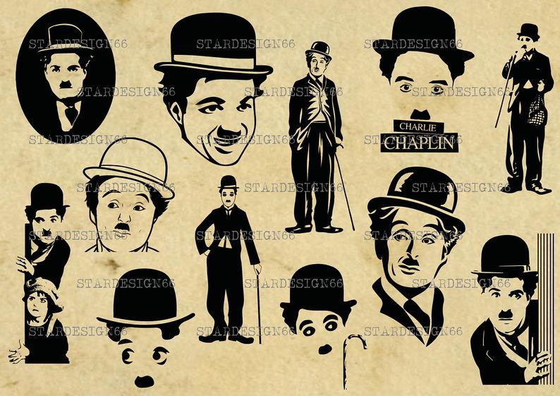 Digital Png Charlie Chaplin Silhouette Vector Etsy 794x561 Digital Png Charlie Chaplin Silhouette Vector Etsy