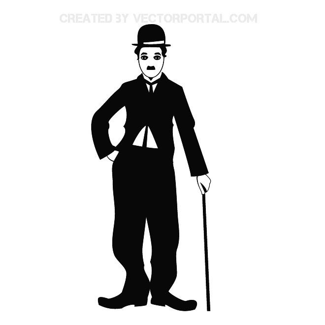 Vector Portrait Of Charlie Chaplin Celebrity Vector 660x660 Vector Portrait Of Charlie Chaplin Celebrity Vector