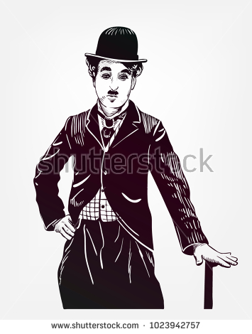 Stock Vector Charlie Chaplin Vector Sketch Illustration 355x470 Stock Vector Charlie Chaplin Vector Sketch Illustration